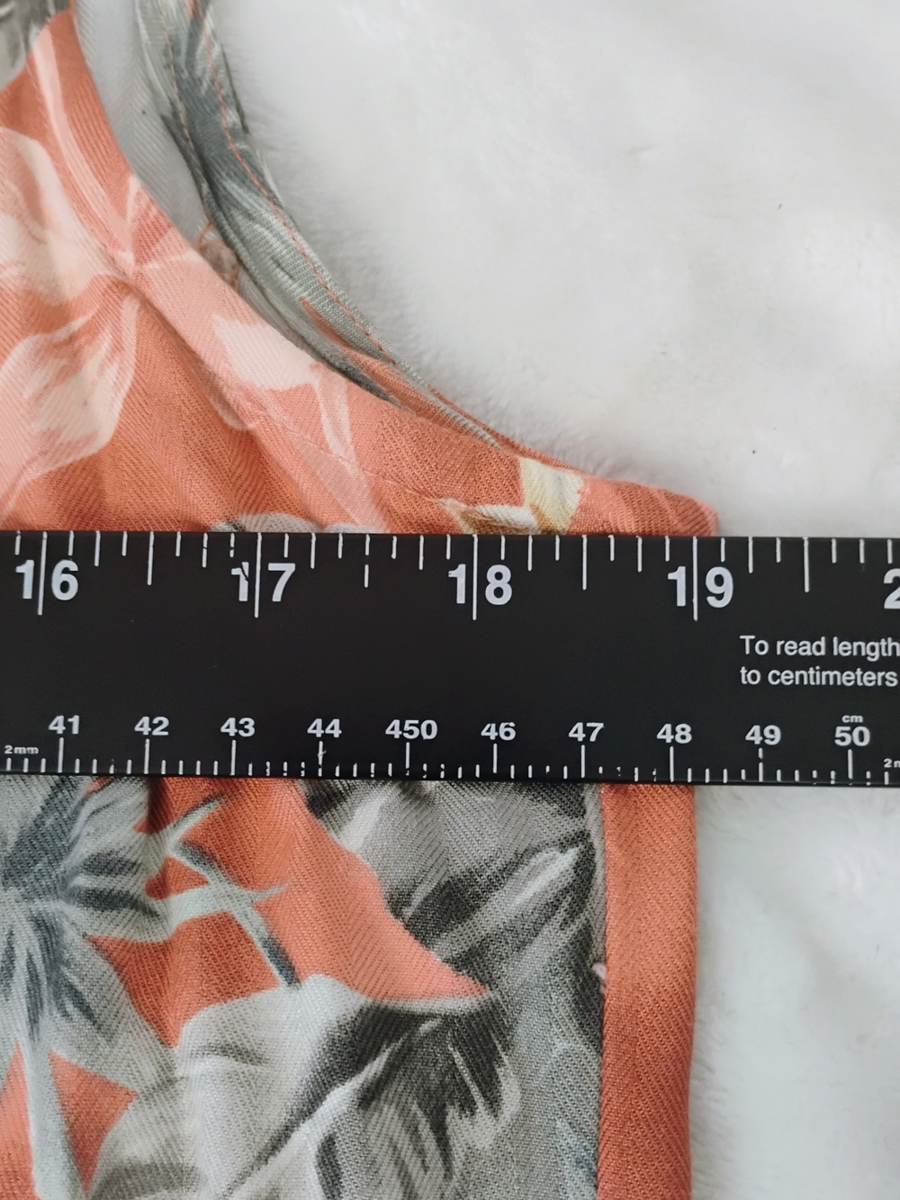La Cabana Coral Tropical Print Sleeveless Button-Down Shirt - Picture 3 of 5